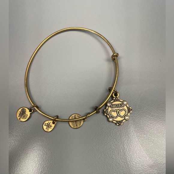 silvertone alex and ani sister bracelet. - Picture 2 of 2